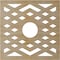 Ekena Millwork Chevron Wood Fretwork Pierced Ceiling Medallion, Hickory, 24"OD x 6 1/4"ID x 3/8"T CMWP24X24X0375CHHI - alternate 4